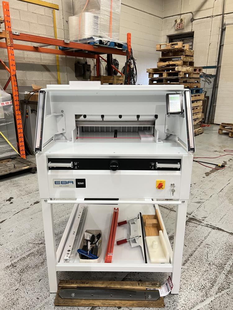Lot #51: 2016 EBA 5260 Paper cutter with Programmable/Touch Screen ...
